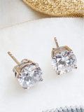 Sterling silver large stud earrings (British brand)