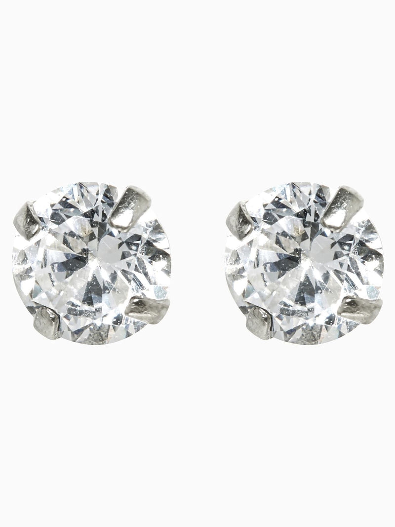 Sterling silver large stud earrings (British brand)