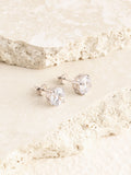 Sterling silver large stud earrings (British brand)