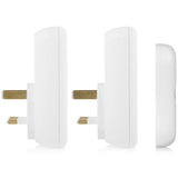 Byron white wireless doorbell kit, UK version