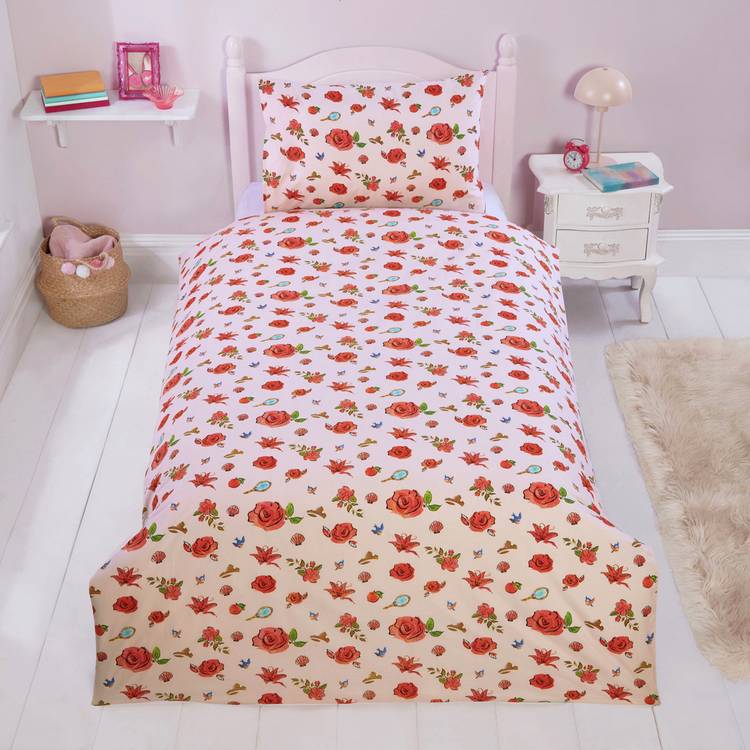 Disney Princess pink single duvet set, imported from the UK