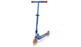 Zinc light up foldable scooter blue (British brand)