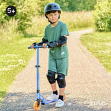 Zinc light up foldable scooter blue (British brand)