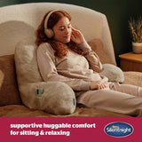 Silentnight Cosy Cuddle Cushion natural sherpa cover - British product