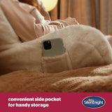 Silentnight Cosy Cuddle Cushion natural sherpa cover - British product