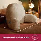 Silentnight Cosy Cuddle Cushion natural sherpa cover - British product