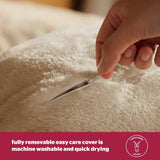 Silentnight Cosy Cuddle Cushion natural sherpa cover - British product