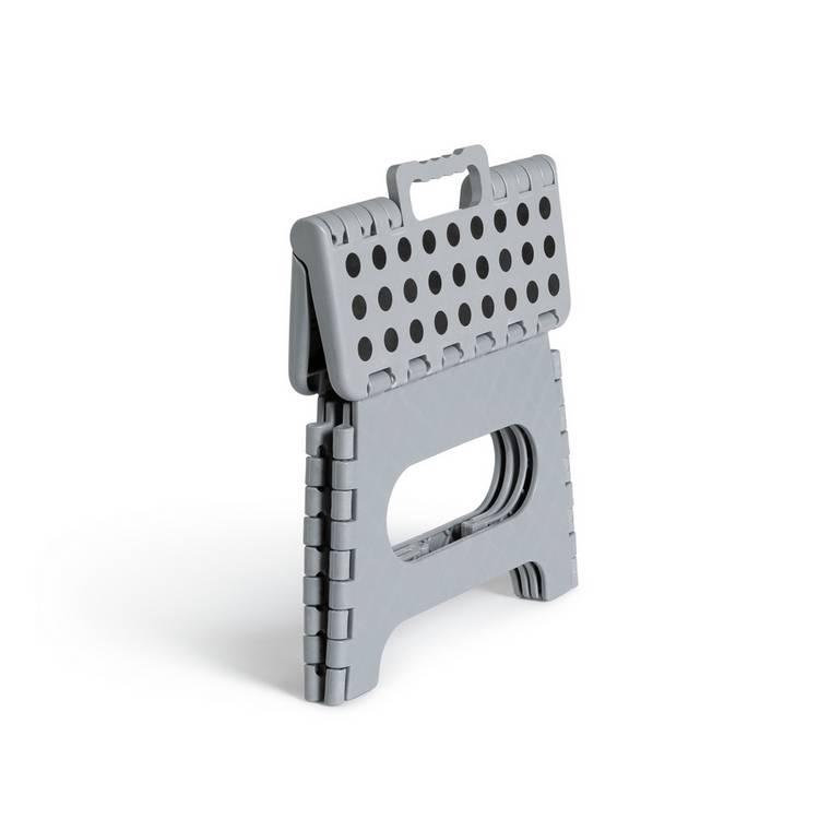 Argos Home step stool grey foldable design, imported from the UK