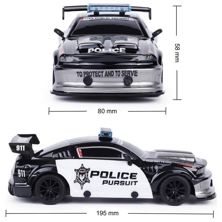CMJ 1:24 RC police car - British product