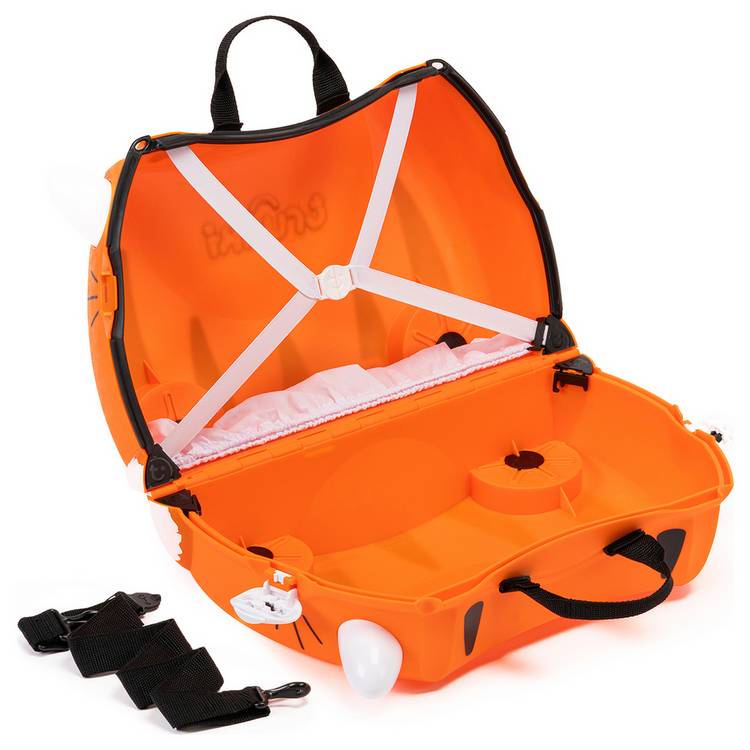 Trunki Tipu Tiger ride-on suitcase orange 18L - British product
