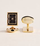 Deakin & Francis Vault Cufflinks gold-tone enamel, imported from the UK