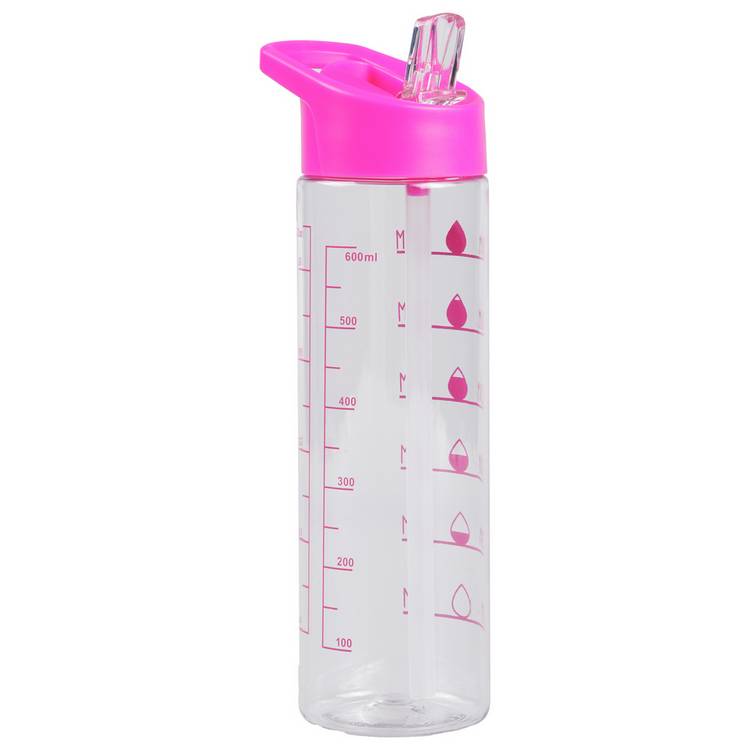 Home pink tracker sipper water bottle 700ml - British product