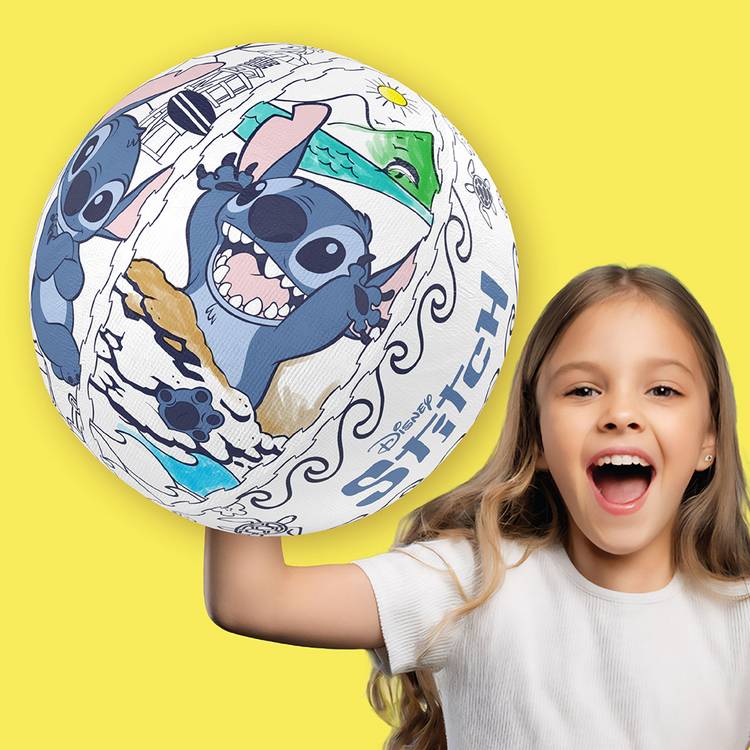 Ollyball Disney Stitch indoor colourable play ball (British brand)