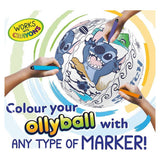 Ollyball Disney Stitch indoor colourable play ball (British brand)