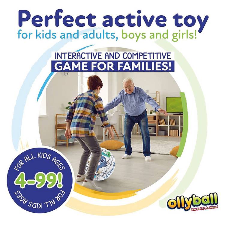 Ollyball Disney Stitch indoor colourable play ball (British brand)