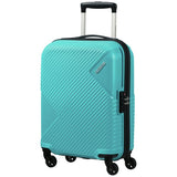 American Tourister Zakk blue hard cabin case (British brand)