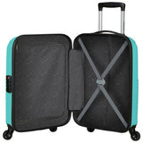 American Tourister Zakk blue hard cabin case (British brand)