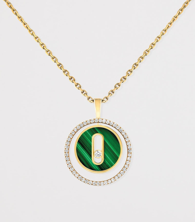 Messika Lucky Move necklace 0.18ct diamond yellow gold - British product