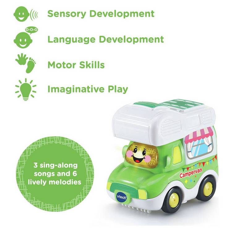 VTech Toot-Toot Drivers Campervan interactive toy H8.5cm (British brand)