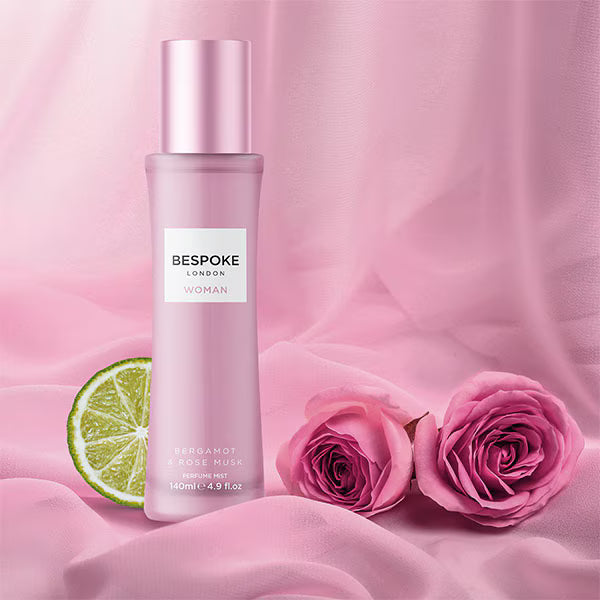 Bespoke London woman bergamot rose perfume mist 140ml - British product