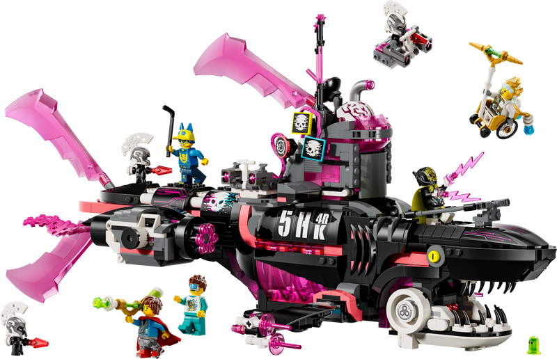 LEGO Nightmare Shark Submarine Building Set 1413 Pieces, imported from the UK