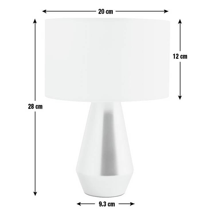 Habitat Maya copper cream touch table lamps - British product