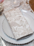 Avalon Home set of two natural soft toile napkins, imported from the UK