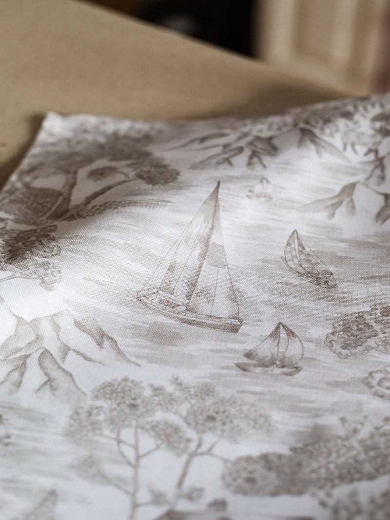 Avalon Home set of two natural soft toile napkins, imported from the UK