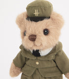 Harrods Green Man Bear keyring, imported from the UK