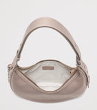 Aspinal Of London Soho Crescent small leather shoulder bag, UK version