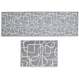 Argos Home scribble runner and mat set, 180x57cm - British product