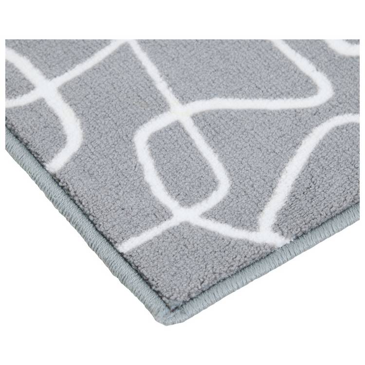 Argos Home scribble runner and mat set, 180x57cm - British product