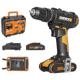 Argos Worx WX370 Cordless Impact Drill with 30 Accessories 20V- Buy online at McGrocer