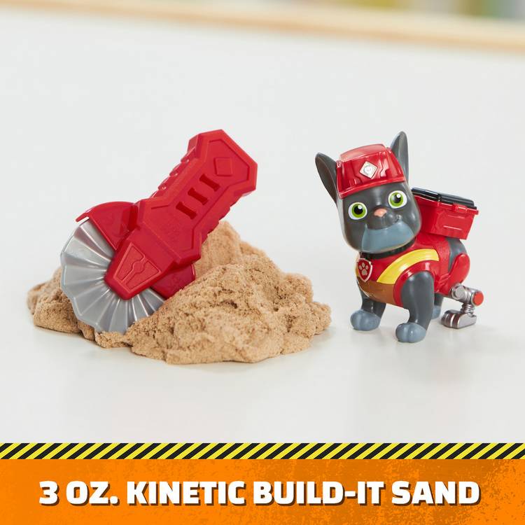 Rubble & Crew Charger and Wheeler Build It Pack toy with Kinetic Sand (British brand)