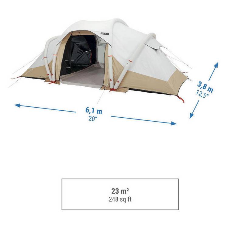 Decathlon inflatable camping tent Air Seconds 4.2 (British brand)