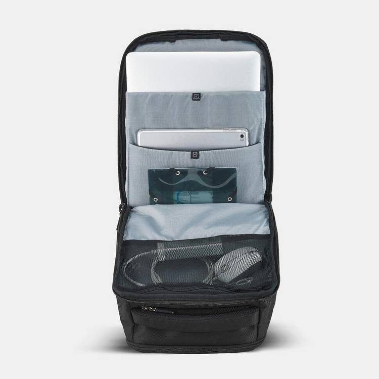 Decathlon multi-compartment backpack 23L black, UK version