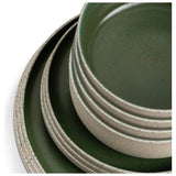 Habitat raw edge speckle stoneware dinner set 12 piece, imported from the UK
