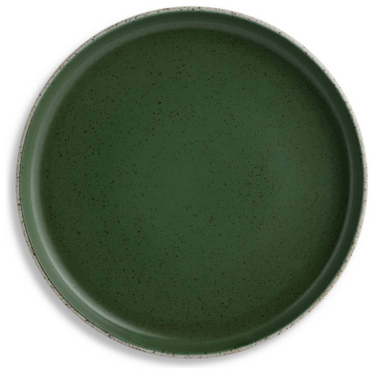 Habitat raw edge speckle stoneware dinner set 12 piece, imported from the UK