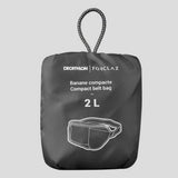 Decathlon Compact Travel Bum Bag 2L Black, imported from the UK
