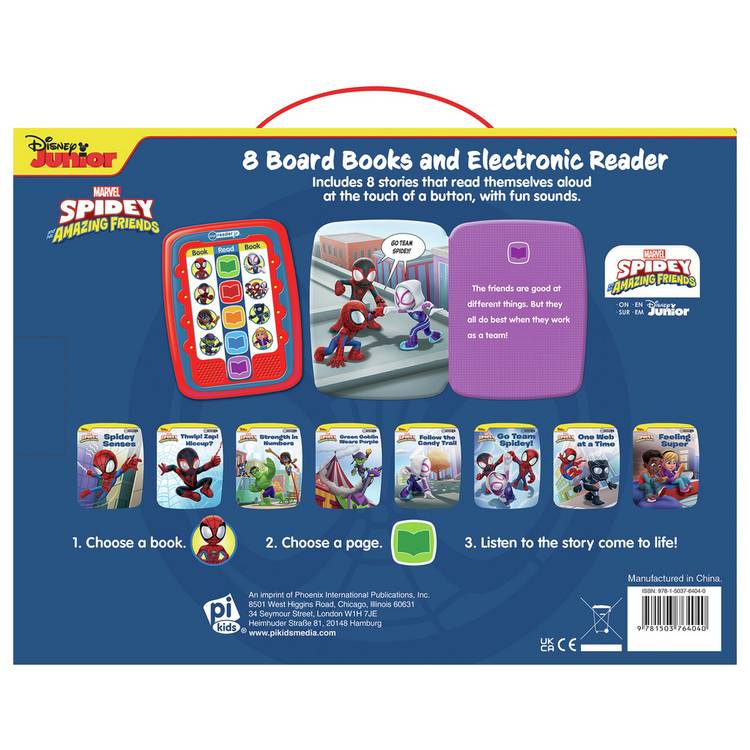 Disney Spidey Me Reader Jr electronic story reader (British brand)
