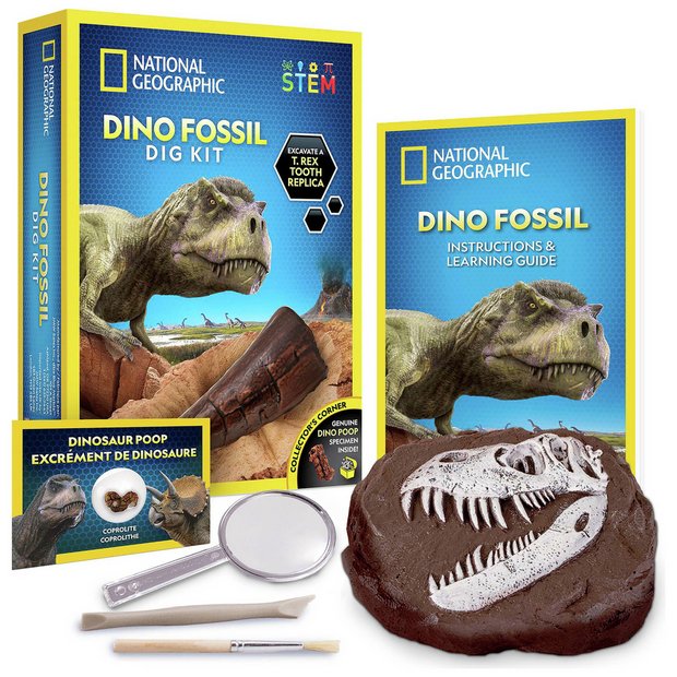 National Geographic Dino Fossil Dig Kit with T. Rex tooth (British brand)