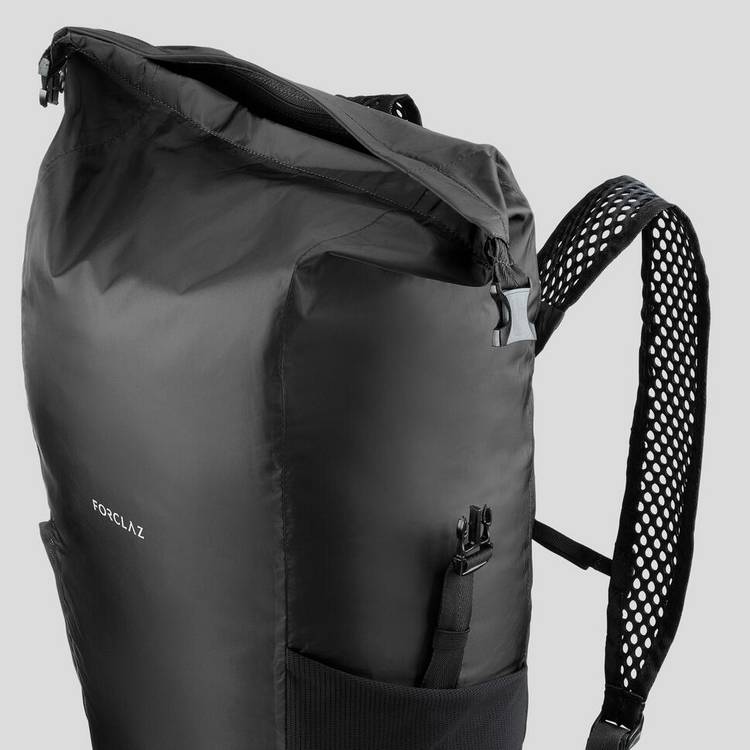 Decathlon travel foldable backpack 20L black (British brand)