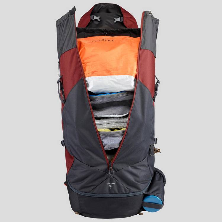 Decathlon men's trekking backpack 70L, imported from the UK