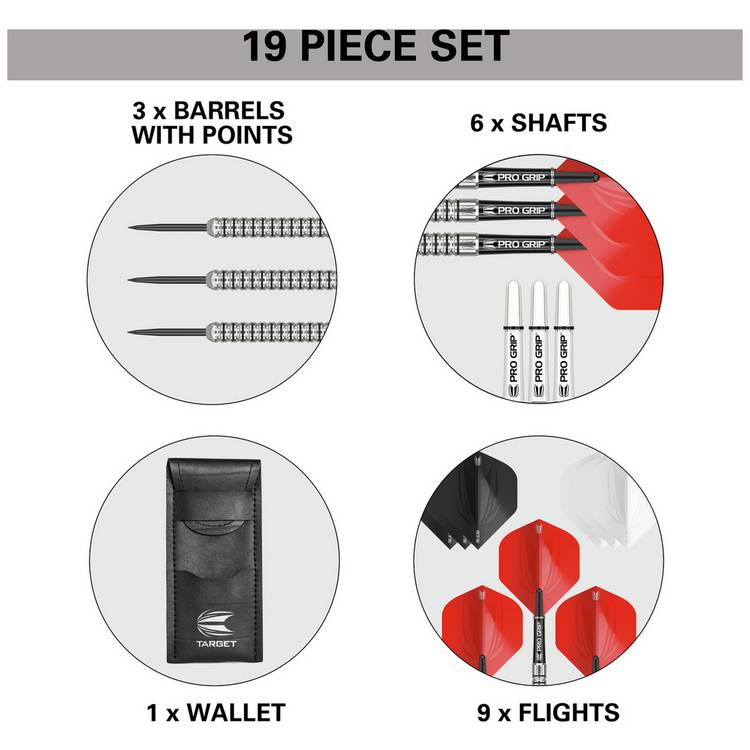 Target Artemis 23g tungsten dart set - British product