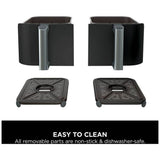 Ninja Dual Zone Air Fryer 7.6L black, imported from the UK