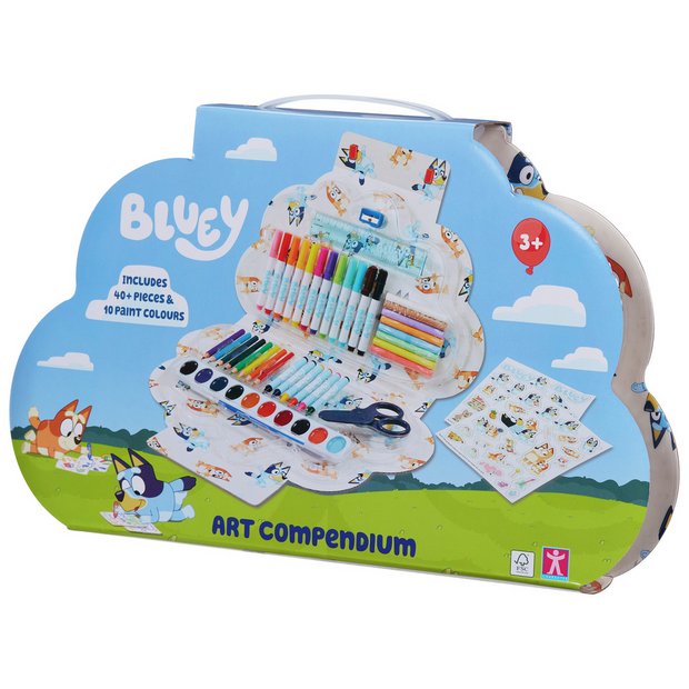 Bluey Art Compendium 50-piece craft set, UK version
