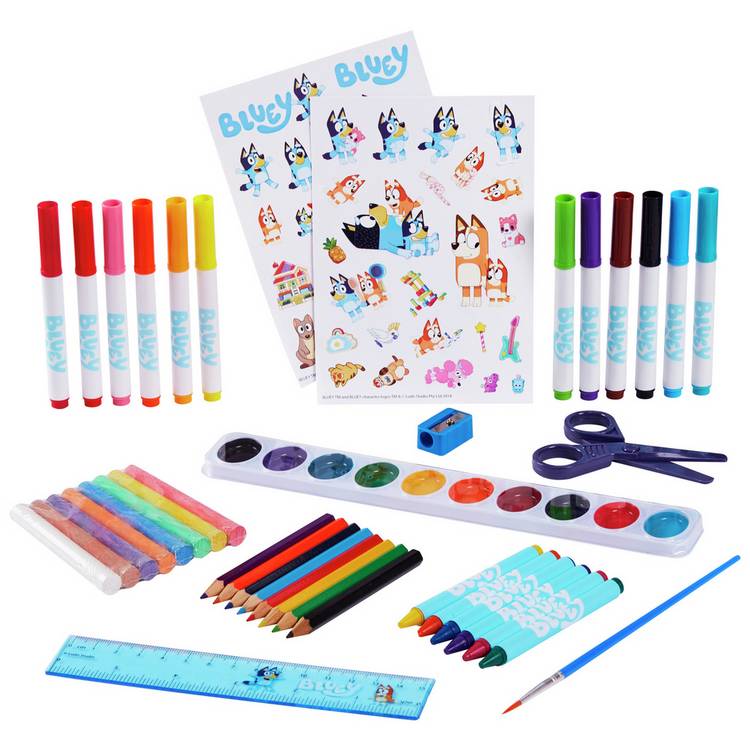 Bluey Art Compendium 50-piece craft set, UK version