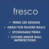 Fresco Lykke Tree wallpaper in grey and ochre - British product