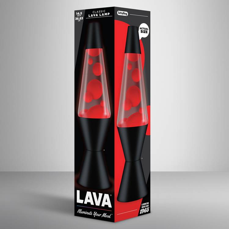 Red lava lamp 14.5in - British product