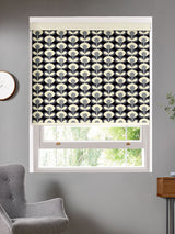 Next Orla Kiely Grey Oval Flower Made To Measure Roller Blind- Buy online at McGrocer